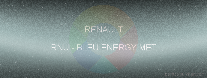 Renault paint RNU Bleu Energy Met.