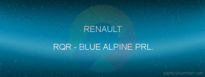 Renault paint RQR Blue Alpine Prl.