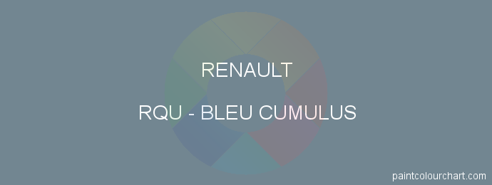 Renault paint RQU Bleu Cumulus