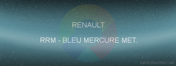 Renault paint RRM Bleu Mercure Met.