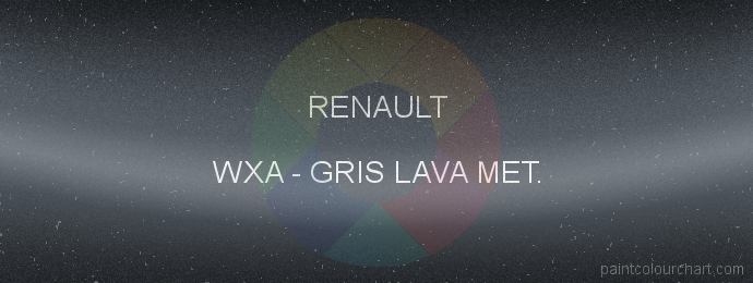 Renault paint WXA Gris Lava Met.