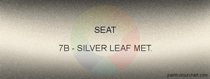 Seat paint 7B Silver Leaf Met.