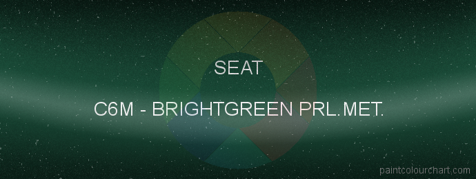 Seat paint C6M Brightgreen Prl.met.