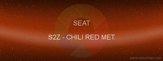 Seat paint S2Z Chili Red Met.