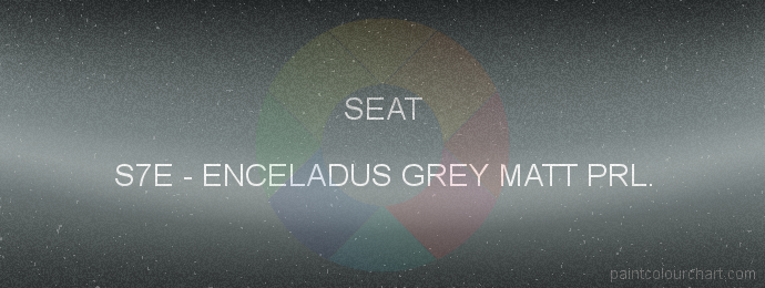 Seat paint S7E Enceladus Grey Matt Prl.