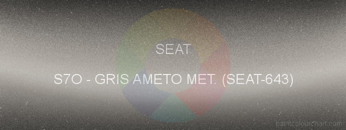 Seat paint S7O Gris Ameto Met. (seat-643)