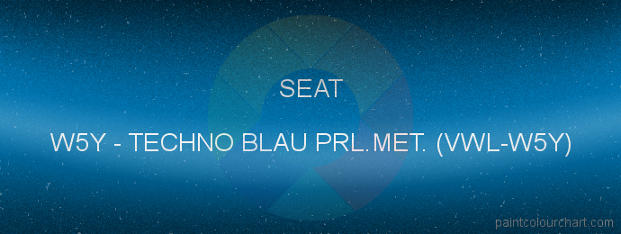 Seat paint W5Y Techno Blau Prl.met. (vwl-w5y)