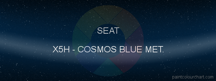 Seat paint X5H Cosmos Blue Met.