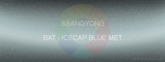 Ssangyong paint BAT Icecap Blue Met.