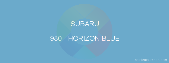 Subaru paint 980 Horizon Blue