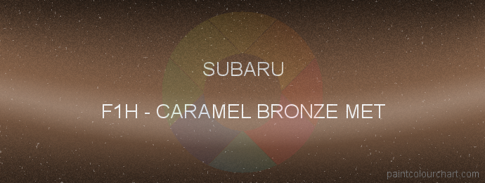 Subaru paint F1H Caramel Bronze Met