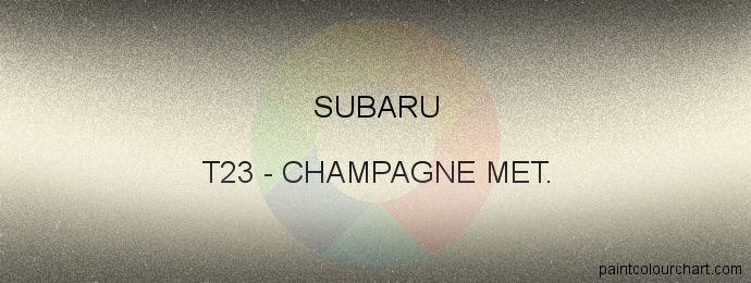 Subaru paint T23 Champagne Met.