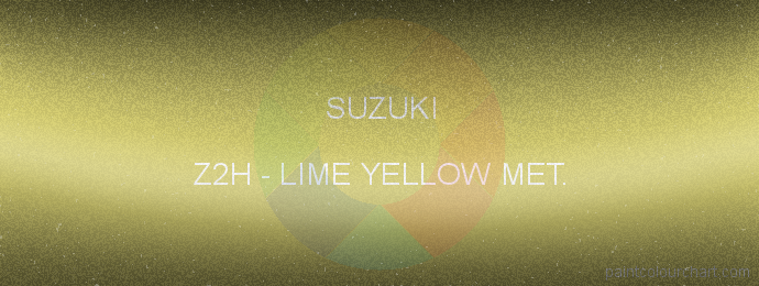 Suzuki paint Z2H Lime Yellow Met.