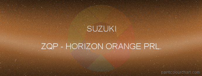 Suzuki paint ZQP Horizon Orange Prl.