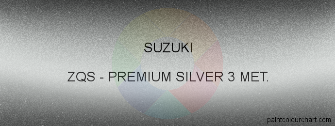 Suzuki paint ZQS Premium Silver 3 Met.