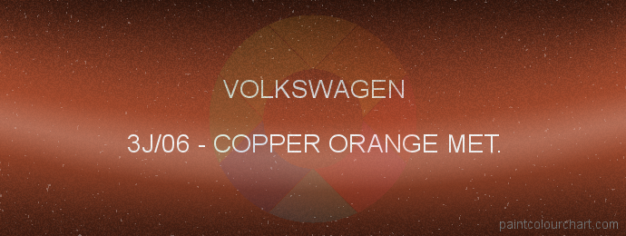 Volkswagen paint 3J/06 Copper Orange Met.