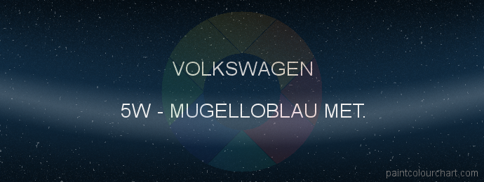 Volkswagen paint 5W Mugelloblau Met.