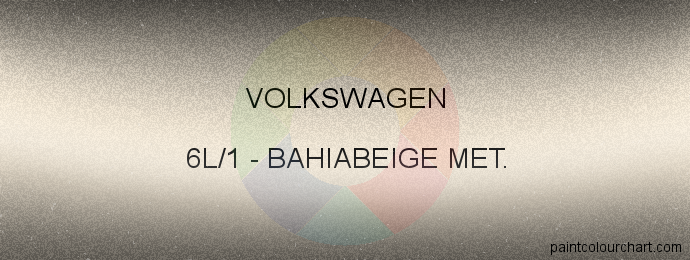 Volkswagen paint 6L/1 Bahiabeige Met.