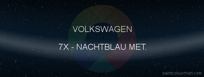 Volkswagen paint 7X Nachtblau Met.