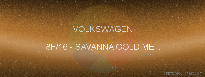 Volkswagen paint 8F/16 Savanna Gold Met.