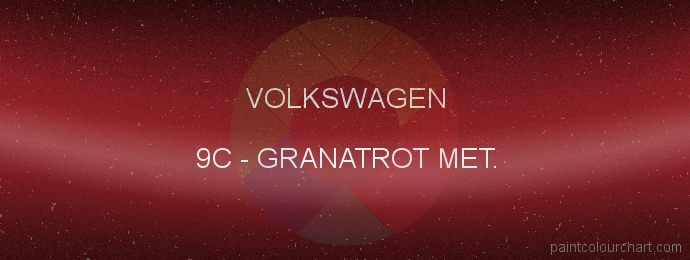 Volkswagen paint 9C Granatrot Met.