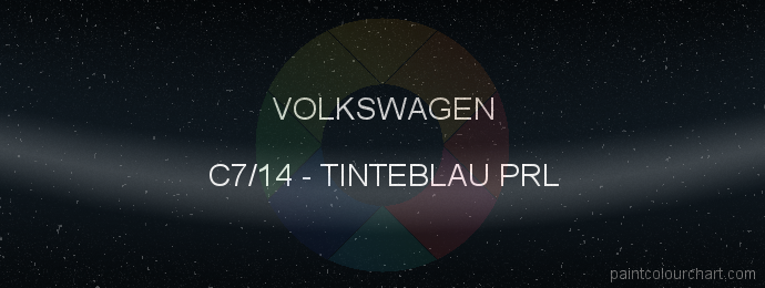 Volkswagen paint C7/14 Tinteblau Prl