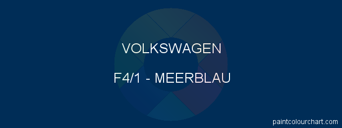 Volkswagen paint F4/1 Meerblau