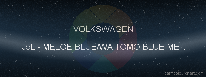 Volkswagen paint J5L Meloe Blue/waitomo Blue Met.