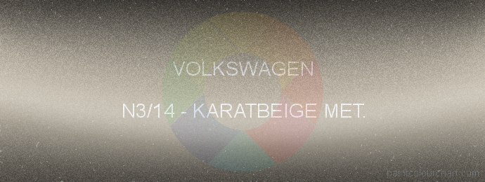 Volkswagen paint N3/14 Karatbeige Met.