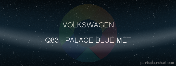 Volkswagen paint Q83 Palace Blue Met.