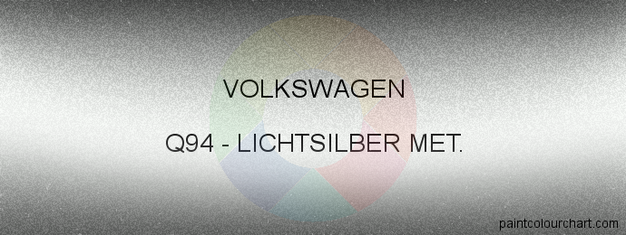 Volkswagen paint Q94 Lichtsilber Met.