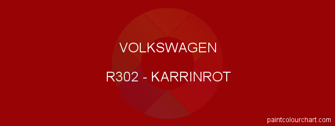 Volkswagen paint R302 Karrinrot