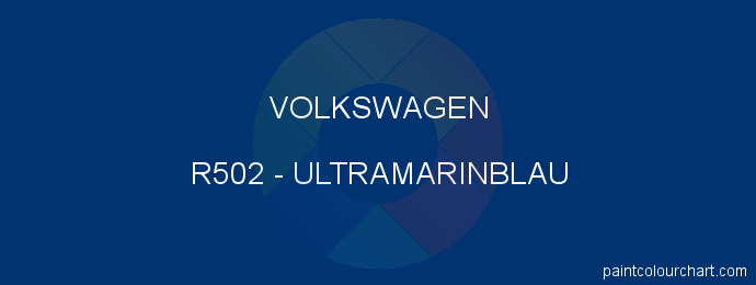 Volkswagen paint R502 Ultramarinblau