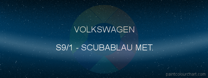 Volkswagen paint S9/1 Scubablau Met.