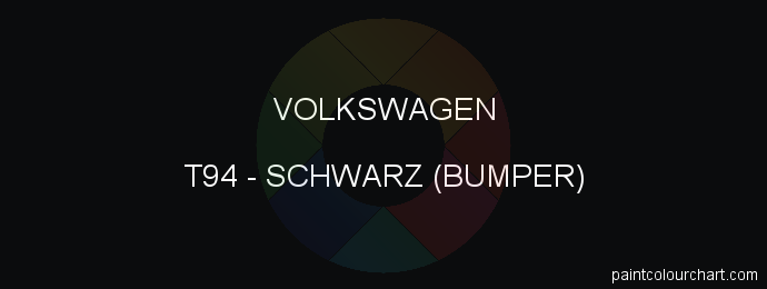 Volkswagen paint T94 Schwarz (bumper)