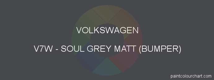 Volkswagen paint V7W Soul Grey Matt (bumper)