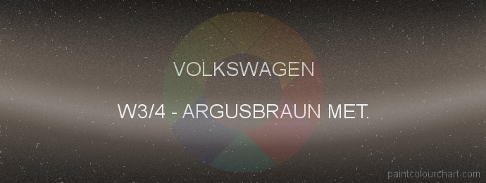 Volkswagen paint W3/4 Argusbraun Met.