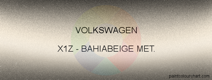 Volkswagen paint X1Z Bahiabeige Met.