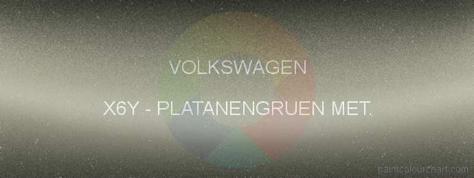 Volkswagen paint X6Y Platanengruen Met.