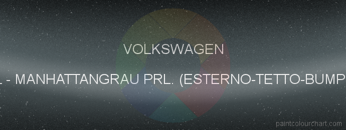 Volkswagen paint X7L Manhattangrau Prl. (esterno-tetto-bumper)