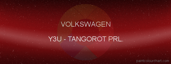 Volkswagen paint Y3U Tangorot Prl.