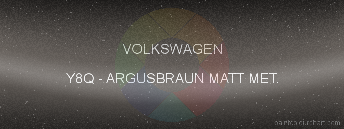 Volkswagen paint Y8Q Argusbraun Matt Met.