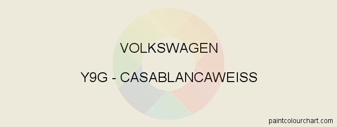 Volkswagen paint Y9G Casablancaweiss