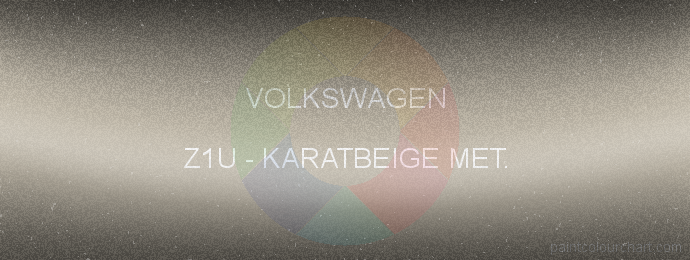 Volkswagen paint Z1U Karatbeige Met.