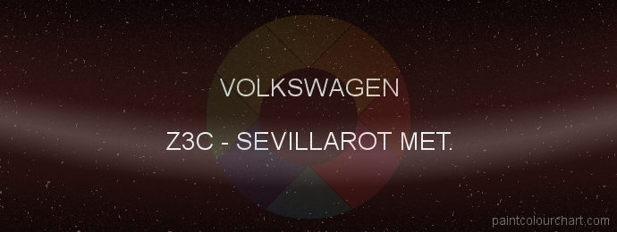 Volkswagen paint Z3C Sevillarot Met.