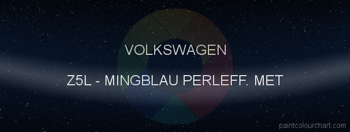 Volkswagen paint Z5L Mingblau Perleff. Met