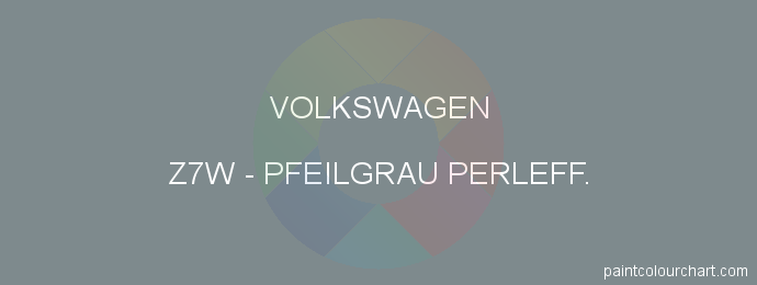 Volkswagen paint Z7W Pfeilgrau Perleff.