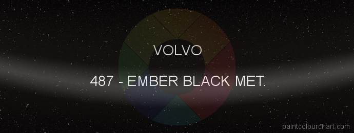Volvo paint 487 Ember Black Met.