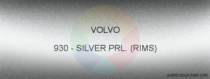 Volvo paint 930 Silver Prl. (rims)