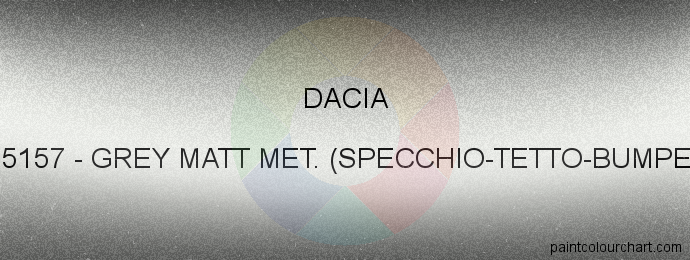 Dacia paint 205157 Grey Matt Met. (specchio-tetto-bumper)